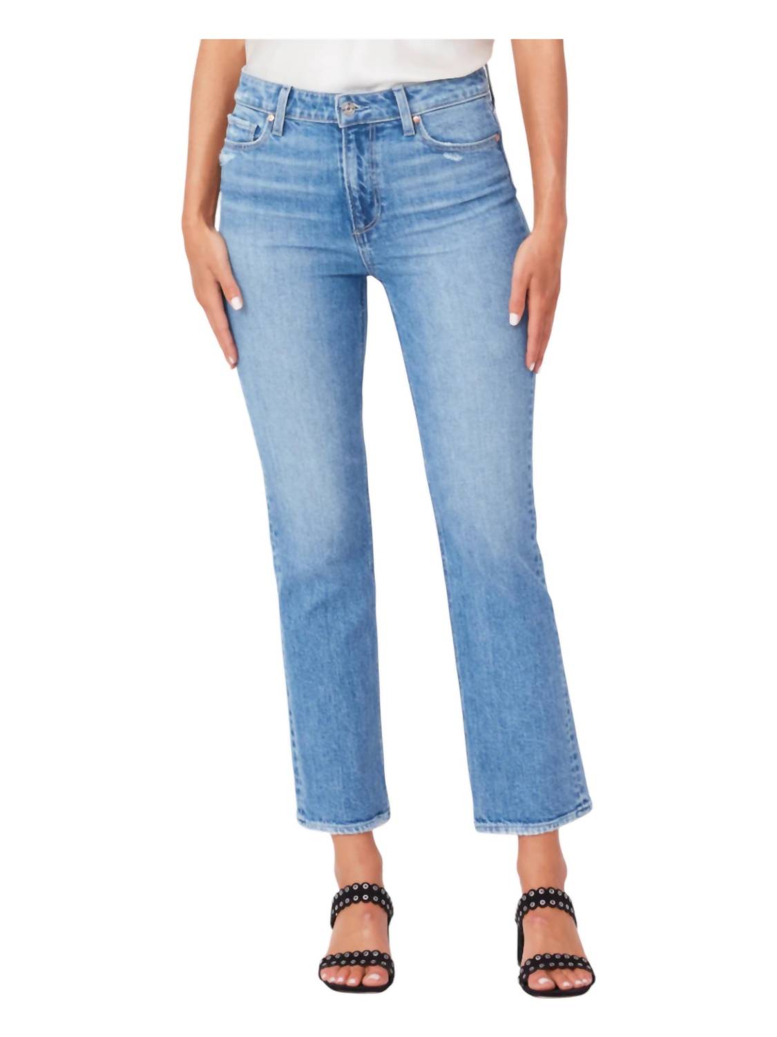 Paige Vintage Colette Crop Flare Jeans in wannabe - women's jeans