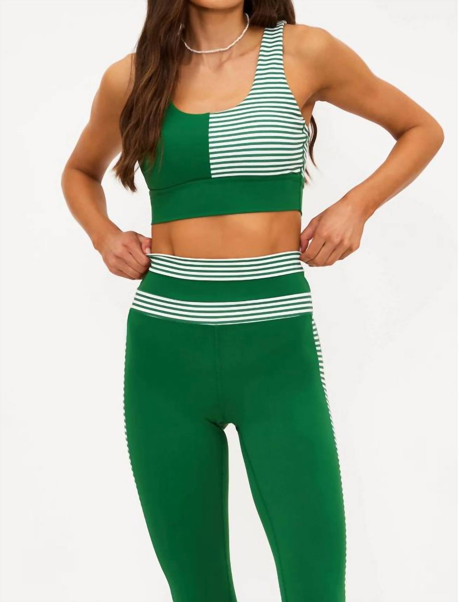 Beach Riot Carina Sports Bra in la palma stripe - women's intimate - alternate view