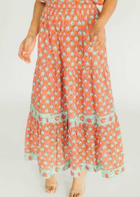 Victoria Dunn - Carnation Tiered Skirt