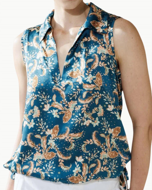 Go By Go Silk - Some Strings Sleeveless Top