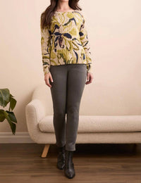 Tribal - Cable Cotton Crew Neck Sweater