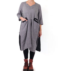 Cheyenne - Plaid Mix Midi Dress