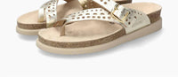 MEPHISTO Women's Helena Perf Sandals in gold - women's sandal - detail view