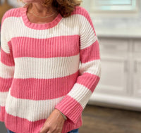 Wooden Ships - Foster Striped Crew Cotton Sweater