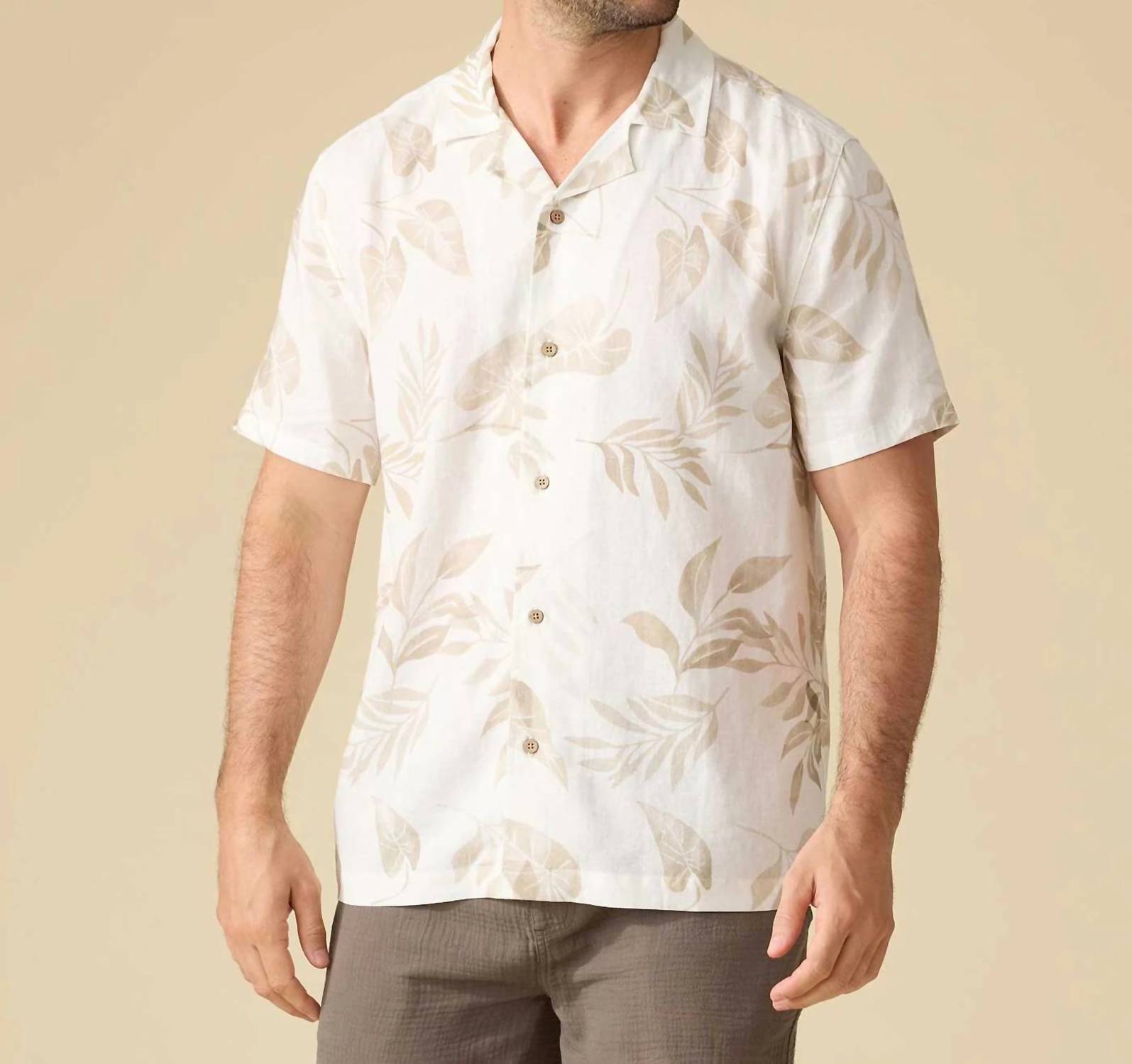 Flags & Anthem - Parsons Leaf Print Camp Collar Shirt