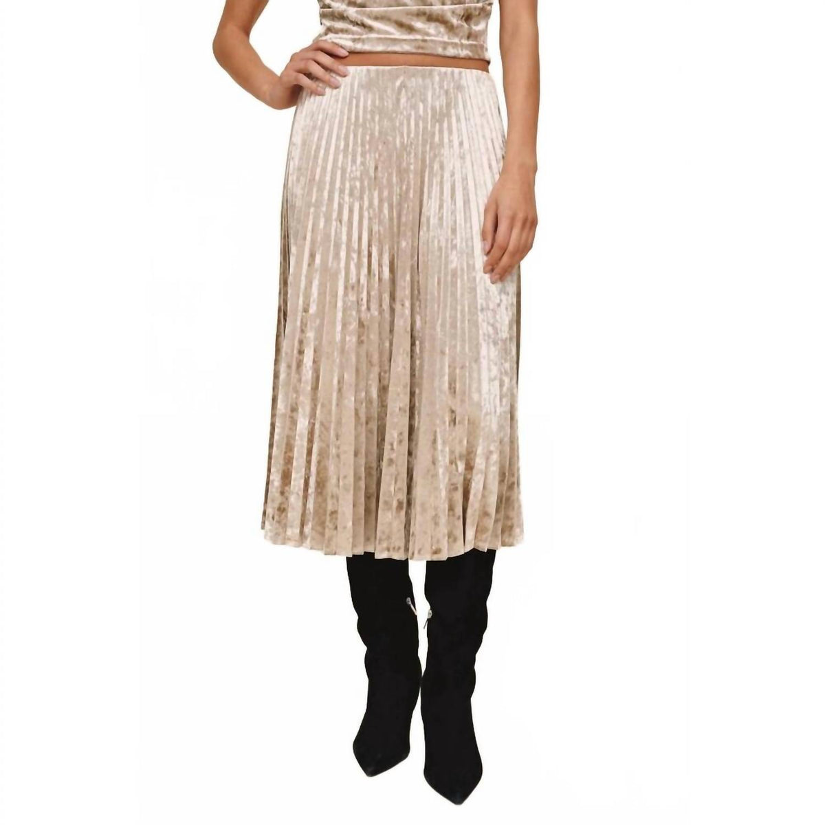 Bella Dahl - Clean Waist Pleated Skirt