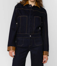 Velvet Heart - Delphia Cropped Denim Jacket