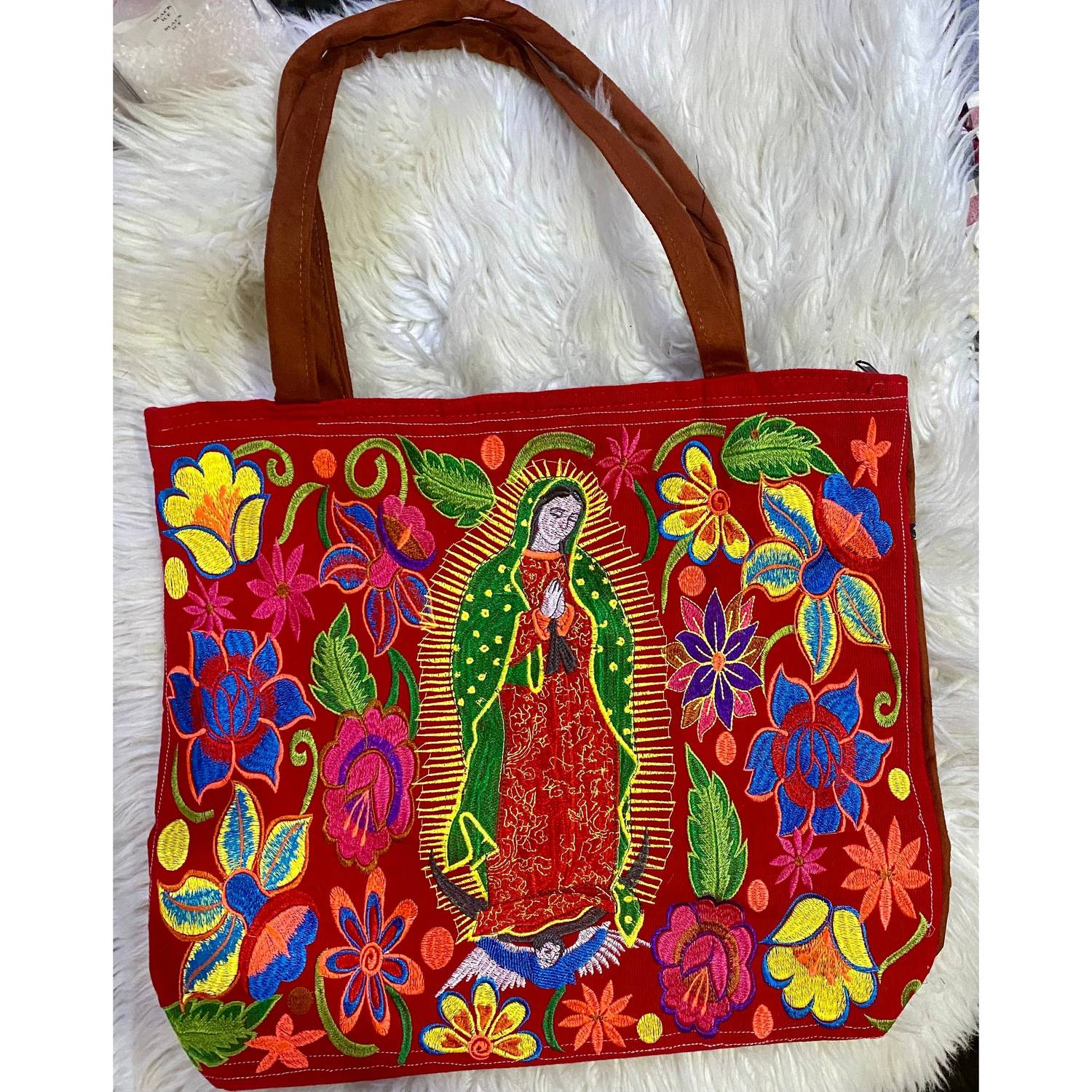 Pichincha - Our Lady of Guadalupe Embroidered Tote Bag