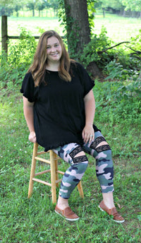 Shirley Stone - Lace Ankle Leggings