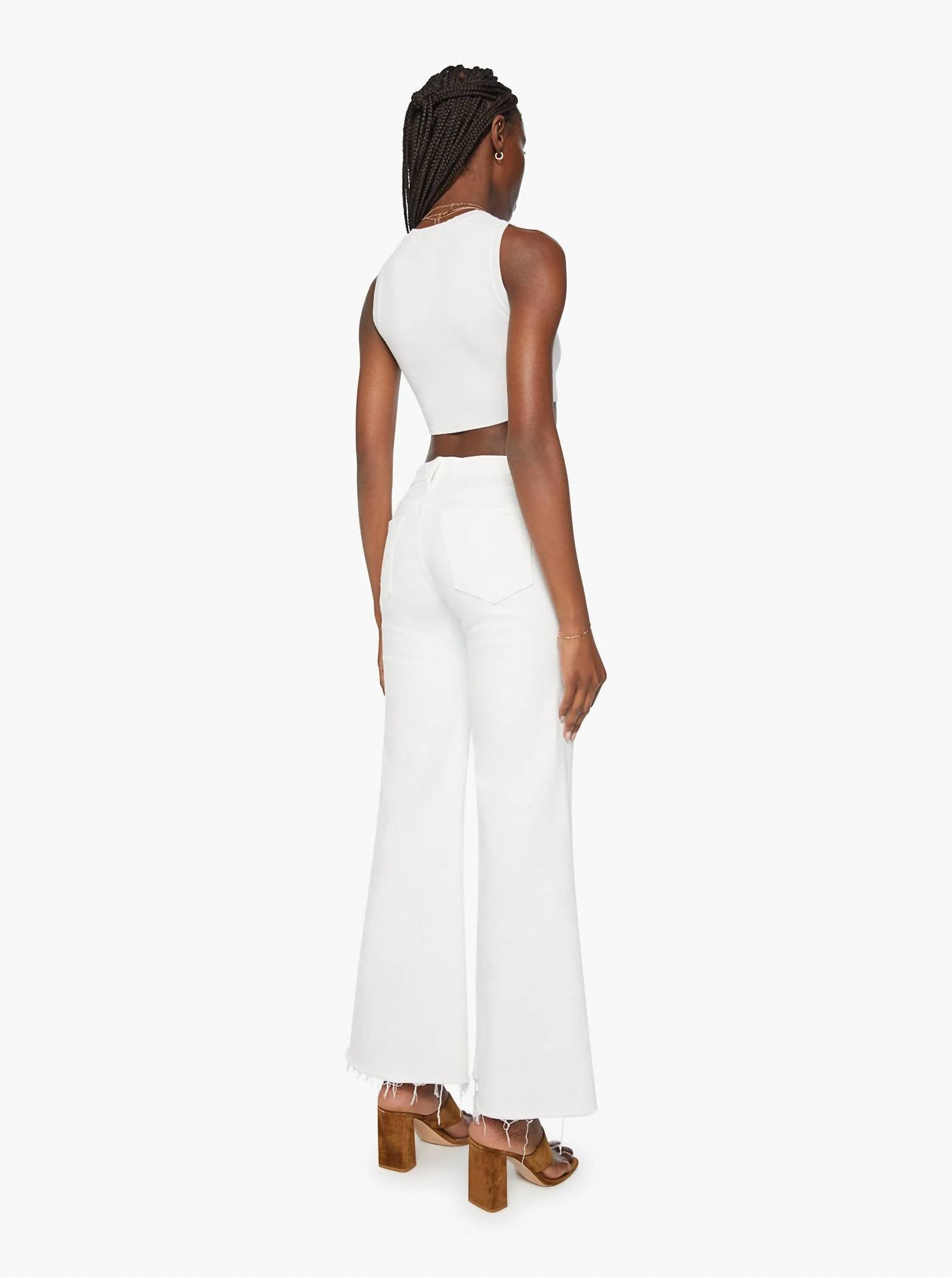 Mother - High-waisted Wide Leg Jeans