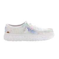 Lamo Women's Maia Canvas Deck Shoe in pastel tie dye - women's sneaker