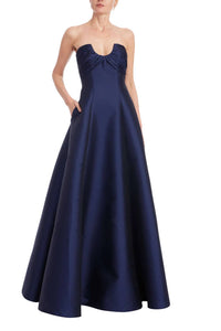 Badgley Mischka - Strapless A-line Ball Gown