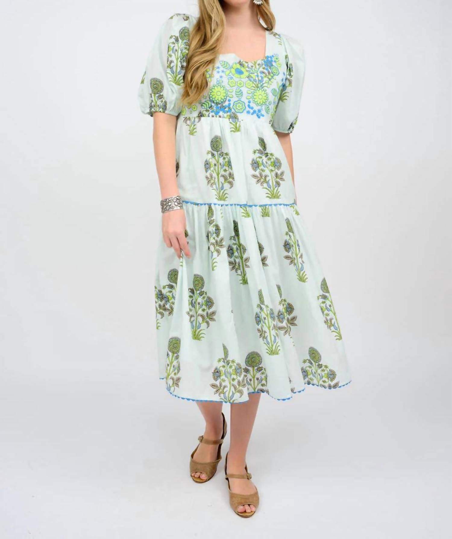 Sister Mary - Arianna Embroidered Midi Dress