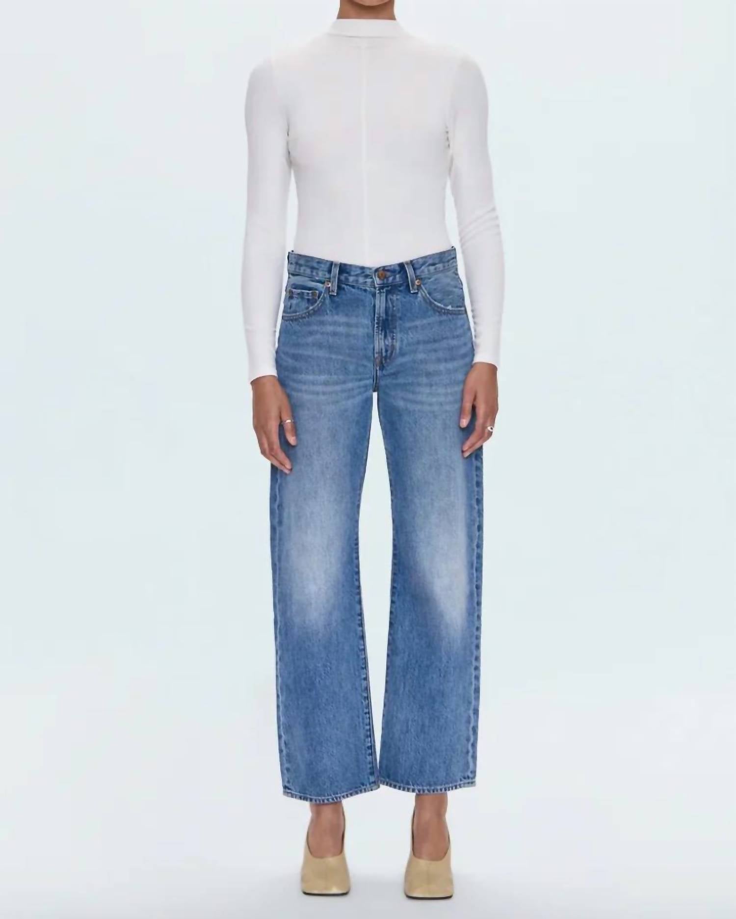 Pistola - Lexi Bowed Straight Leg Jeans