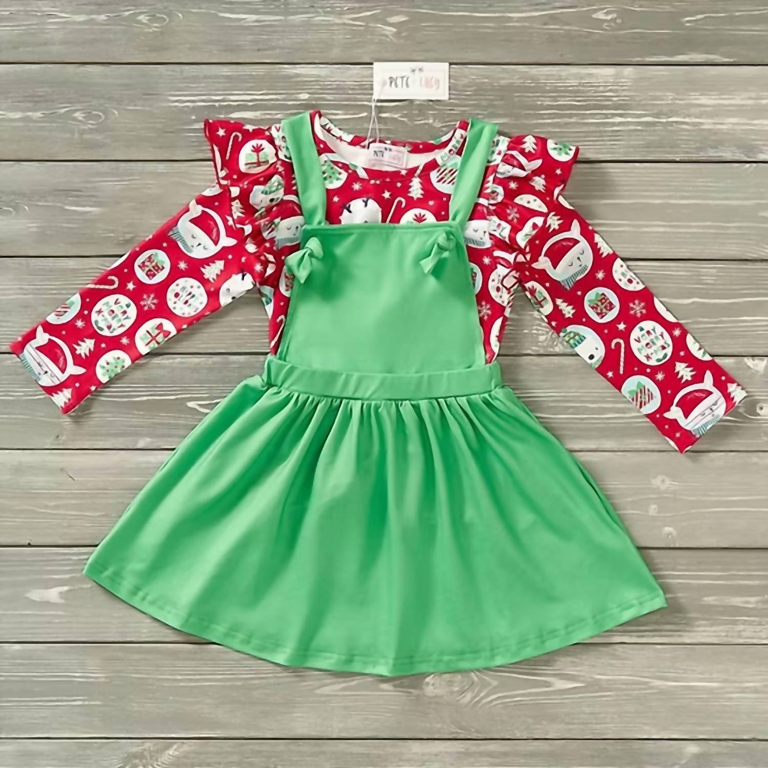 Pete + Lucy - Girls Holiday Dreams Jumper Dress