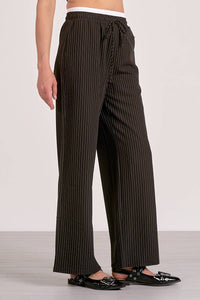 Elan - Women's Layered Pinstripe Pants