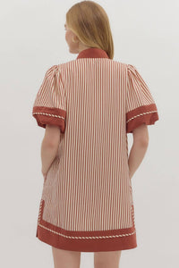 Entro - Beauty Stripe Mini Dress
