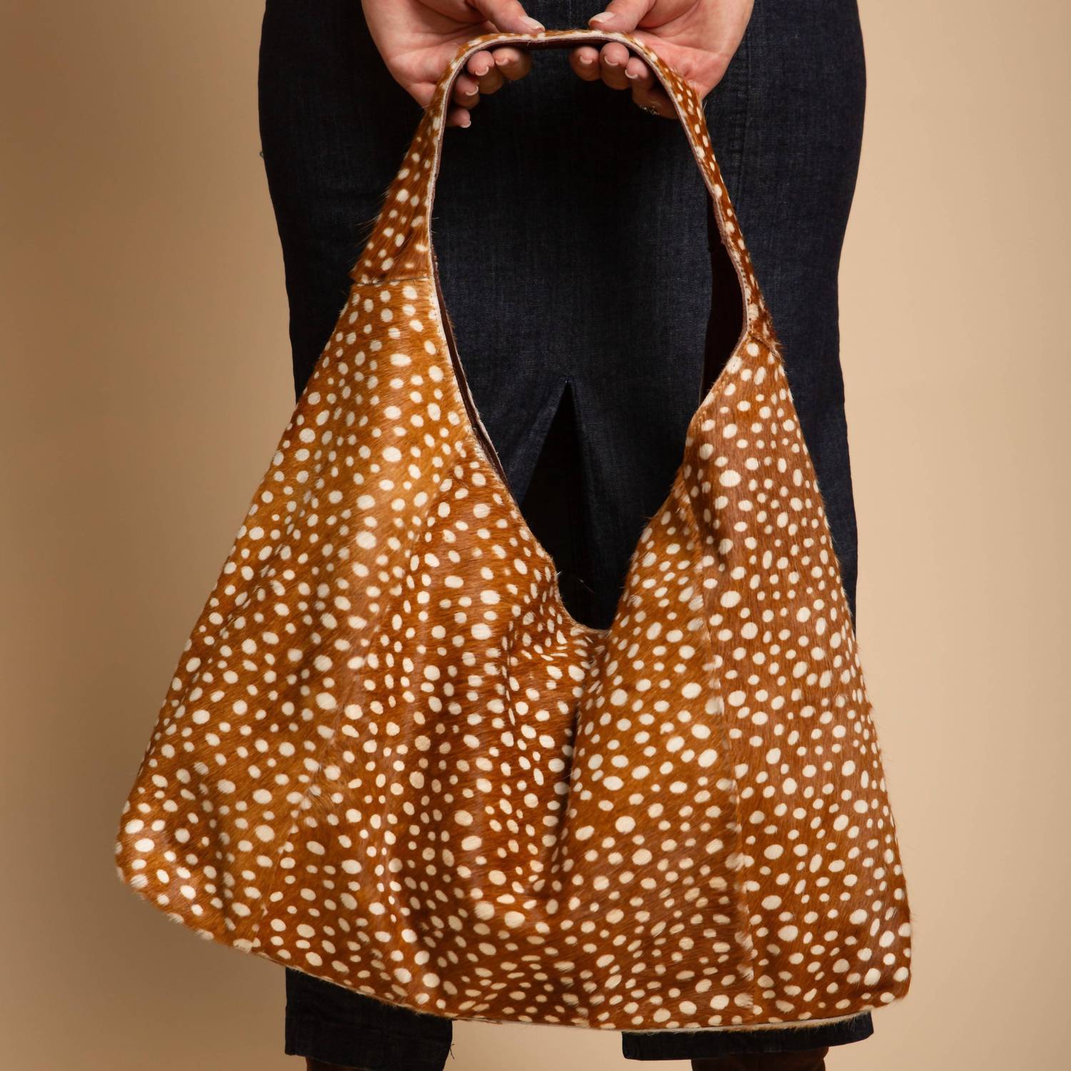 Latico - Women's Lindsey Hair On Handcrafted Leather Tote Bag