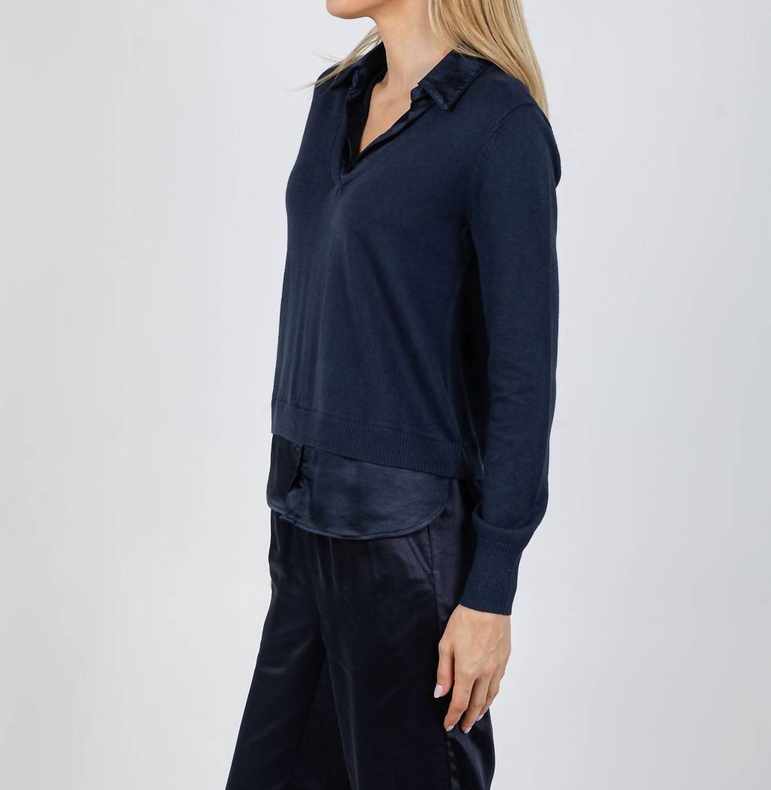 J. Society - Lyla Two Fer Pullover Sweater