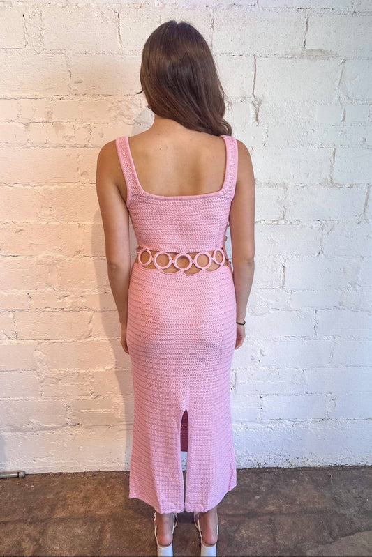 Le Lis - Daisy Loop Crochet Midi Dress