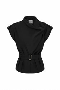 Rivir - Safari Sleeveless Jacket And Pants Set