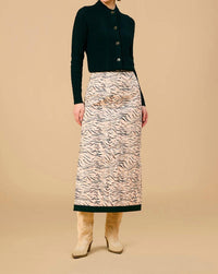Olivia By Livro - Animal Hila Quilted Maxi Skirt