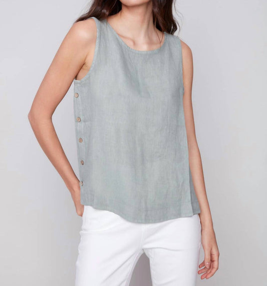 Charlie B - Sleeveless Linen Blouse