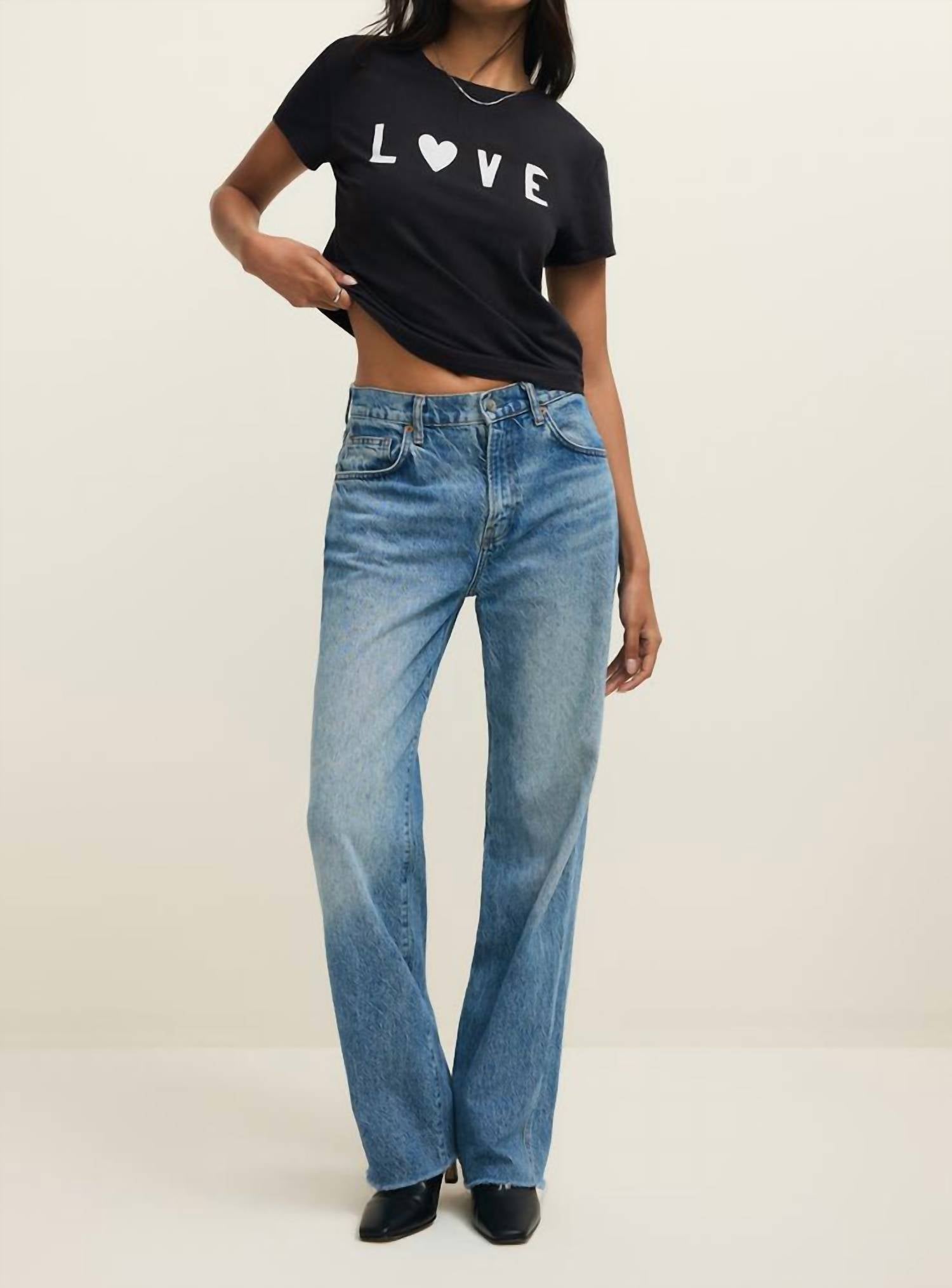 Z Supply Adore Tourist Tee in black sand - women's t-shirt - view 4