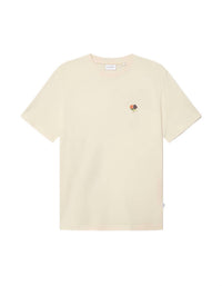 Les Deux Men's Felipe Crew Neck Patch Tee in ivory - men's t-shirt