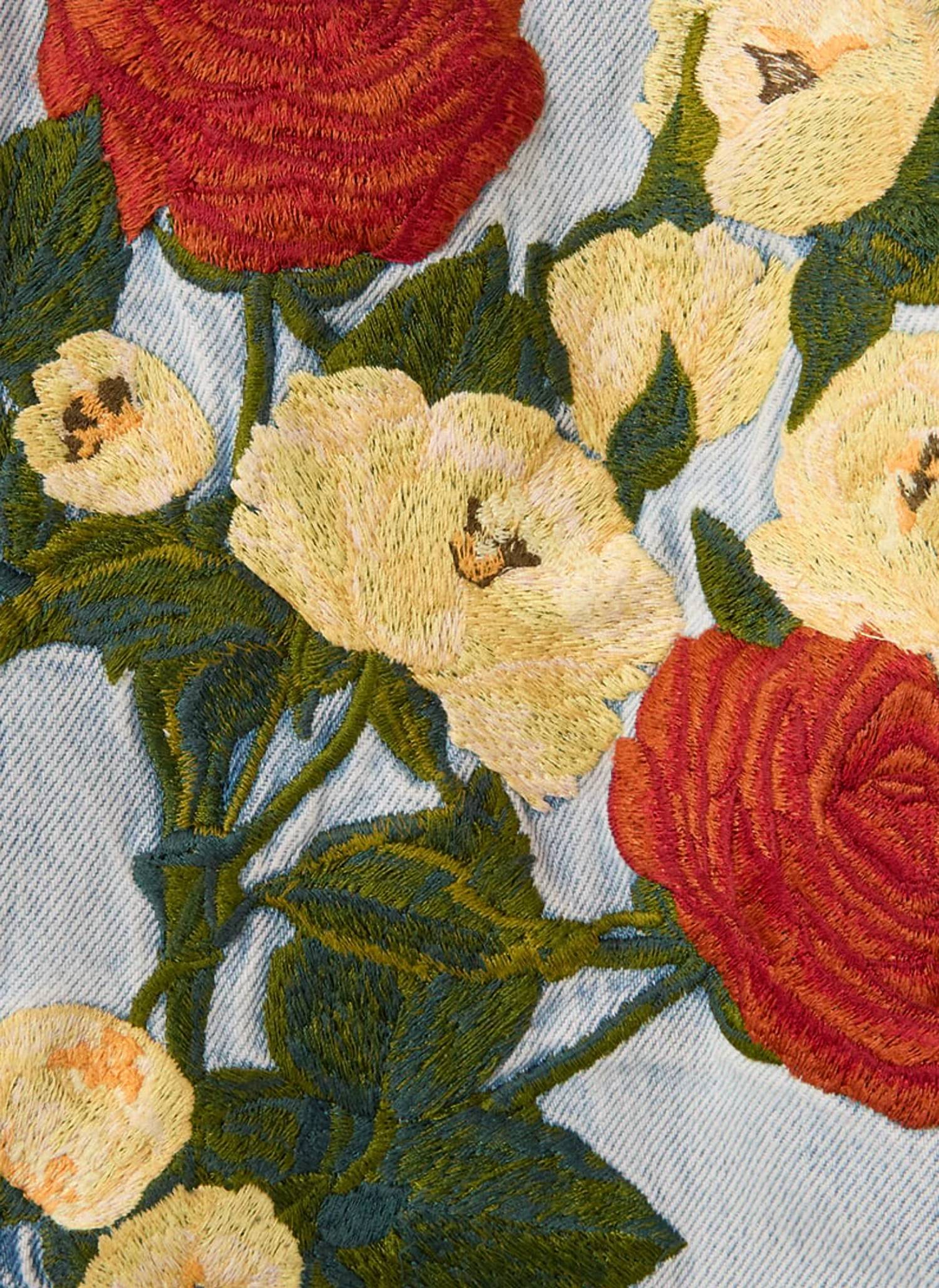 La Doublej - Embroidered Barrel Jean