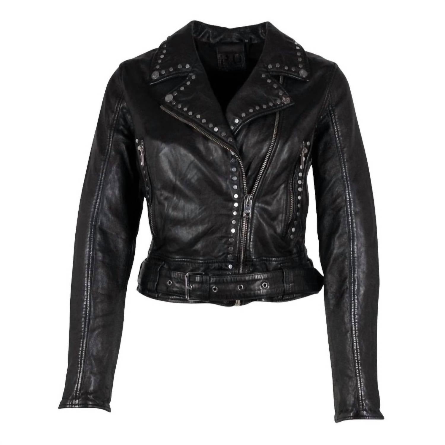 Mauritius - Marin Cropped Leather Jacket