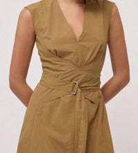 Ottod'Ame - Poplin Sleeveless Midi Dress