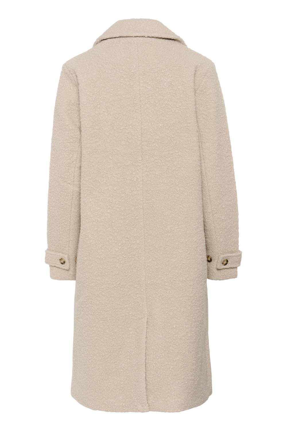 Kaffe - Kaanne Teddy Fabric Notch Lapel Coat