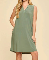Dear Scarlett - Sleeveless Mandarin Color Lizzy Dress
