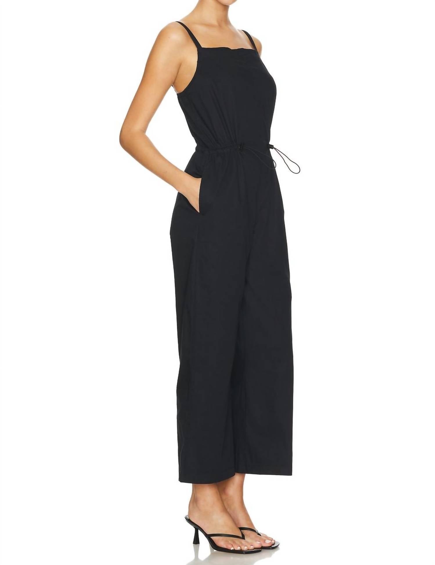 PISTOLA Adela Jumpsuit in fade to black - women's pants - detail view