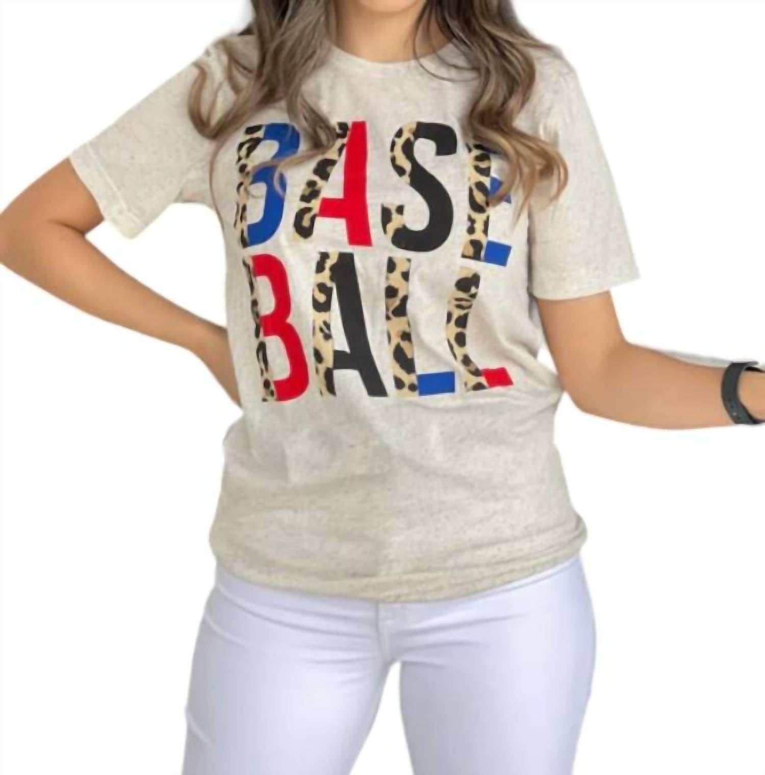 Spirit To A Tee - Baseball Leopard Tee