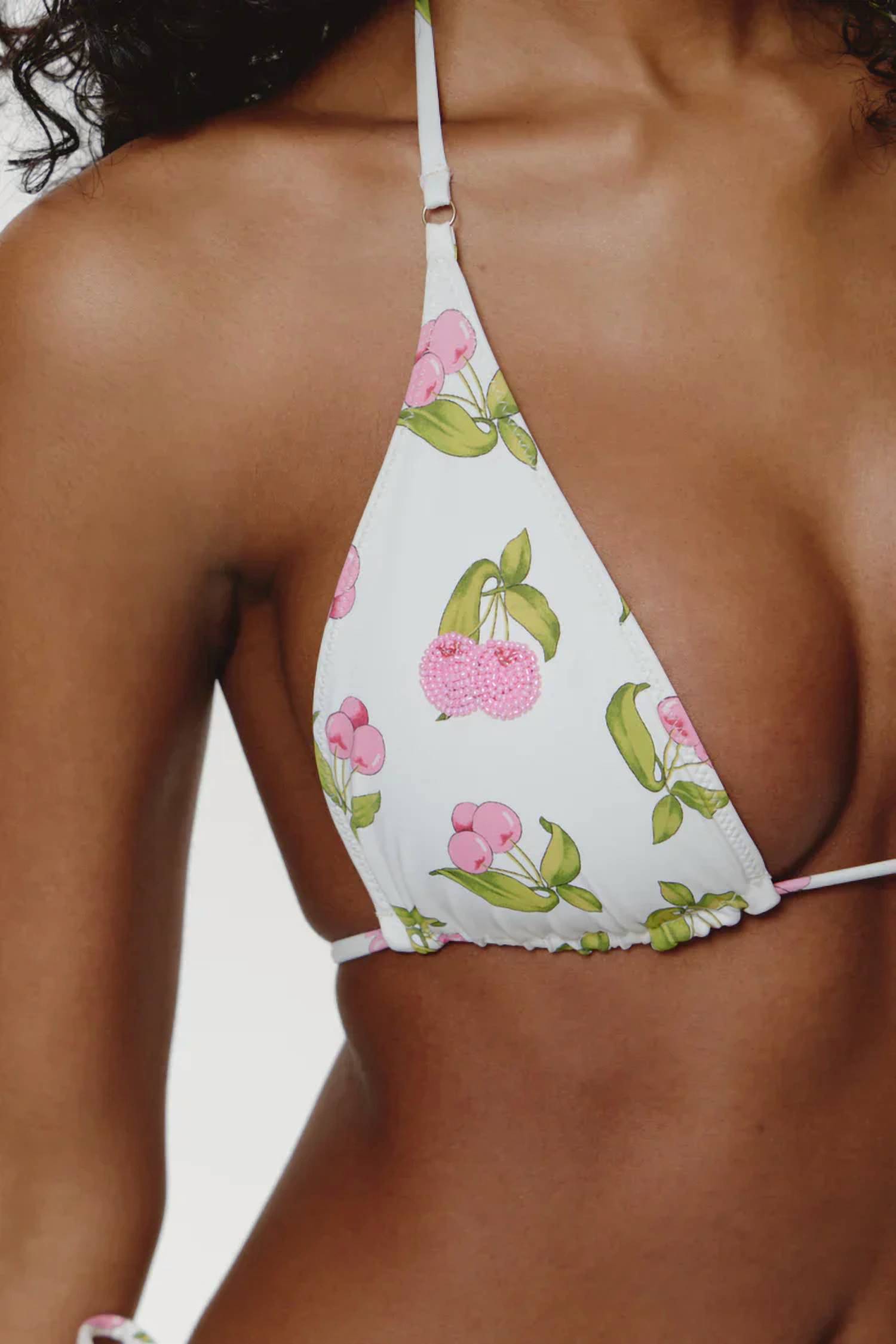 Frankies Bikinis - Grace Beaded Bikini Top