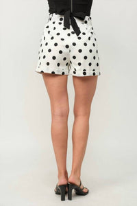 Tea & Cup - Pamela High Waisted Polka Dot Shorts