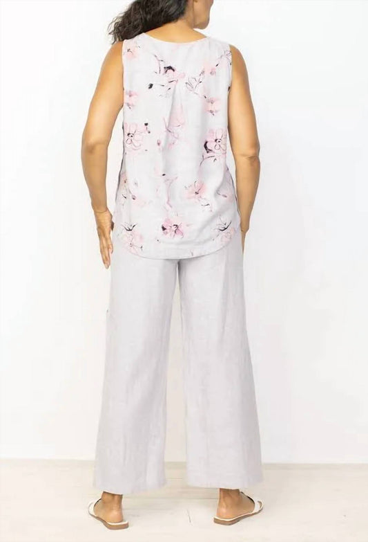 Habitat - Linen Blend Side Button Tank