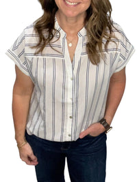 Vine & Love - Pin Striped Shirt