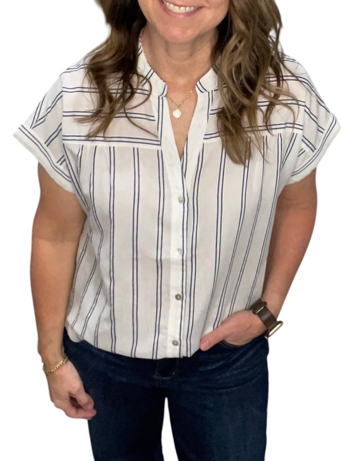 Vine & Love - Pin Striped Shirt