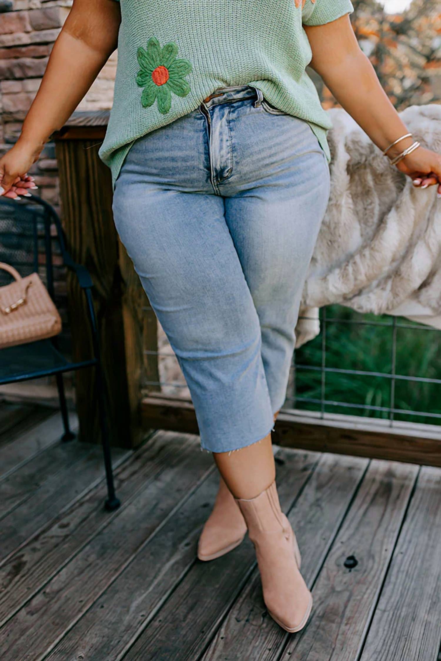 Judy Blue - Ariana Midrise Wide Leg Jeans - Plus