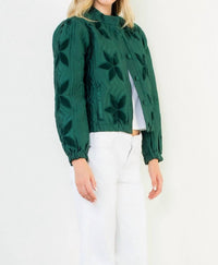 Thml - Velvet Floral Quilted Jacket