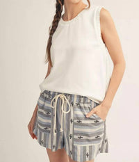 Jodifl Women's Easy Everyday Sleeveless Top in white - women's tank top - detail view