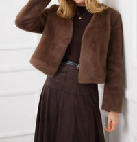 Karen Kane - Reversible Faux Fur Jacket