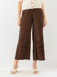 Fifteen Twenty - Women's Zora Embroidered Ankle Pants