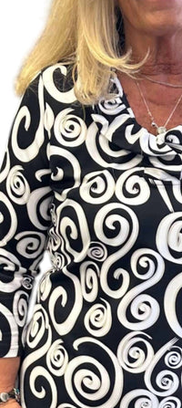 Lulu-B - Ruffle Swirl Long Sleeve Top