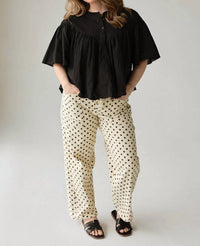 Lovlov - Soft Statement Polka Dot Barrel Pants