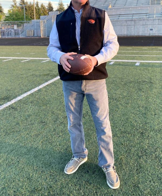 Cutter & Buck - Oregon State Beavers Eco Fleece Zip Vest