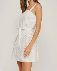 Strut & Bolt - DOTTED CROCHET MINI DRESS